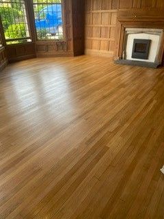 Photo of flooring in a large home which has been restored by sanding and oiling, performed by SR Flooring in Edinburgh